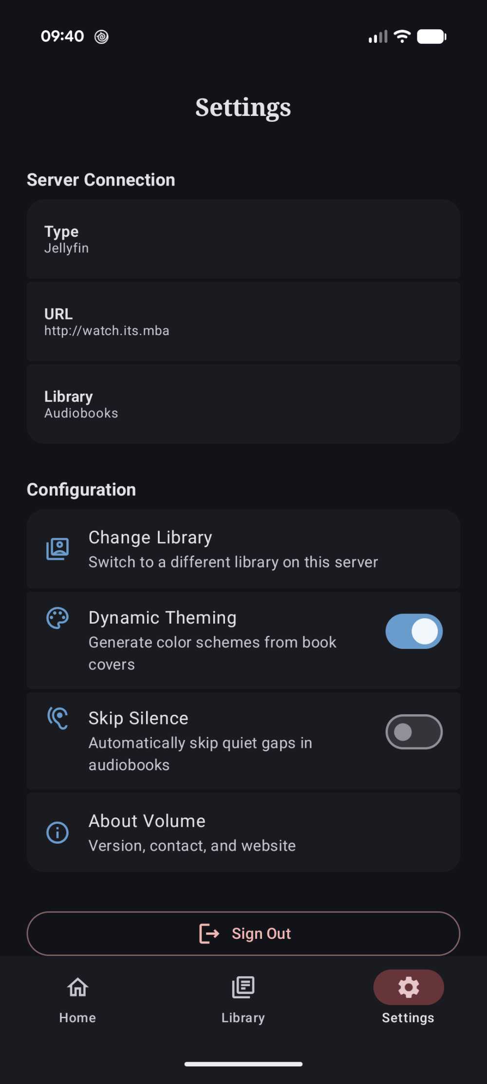 Dynamic cover art theming settings panel